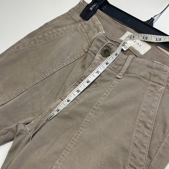 The GREAT. The Skinny Armies Corduroy Pants Beige Size 27 - Picture 8 of 11